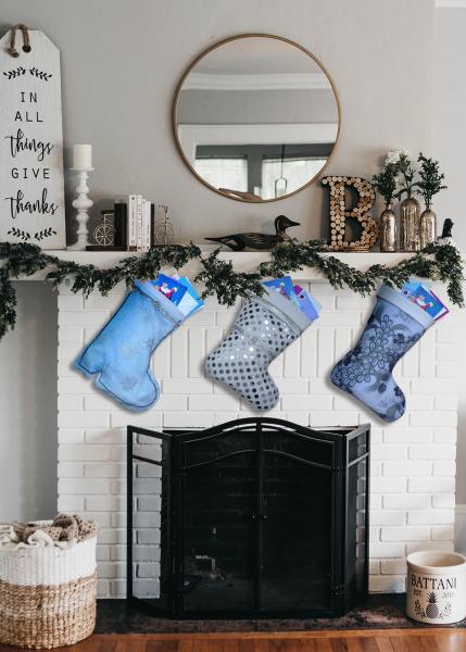 Large Christmas Stocking - Frozen Garden Indoor/Outdoor Christmas Decoration picture