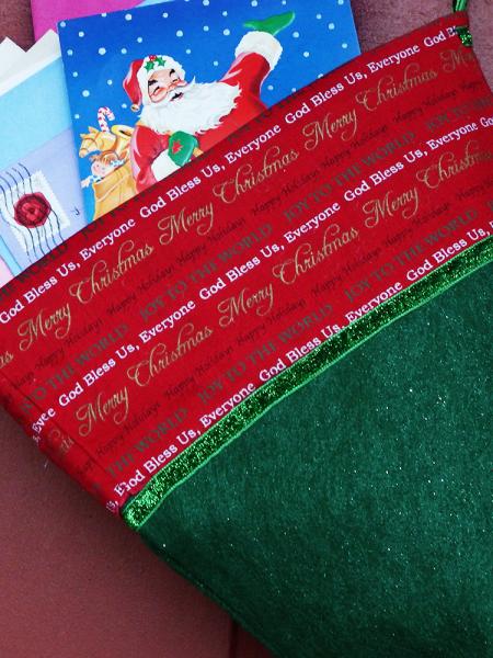 Large Christmas Stocking - Joy to the World Indoor/Outdoor Christmas Decoration picture