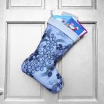 Large Christmas Stocking - Frozen Garden Indoor/Outdoor Christmas Decoration