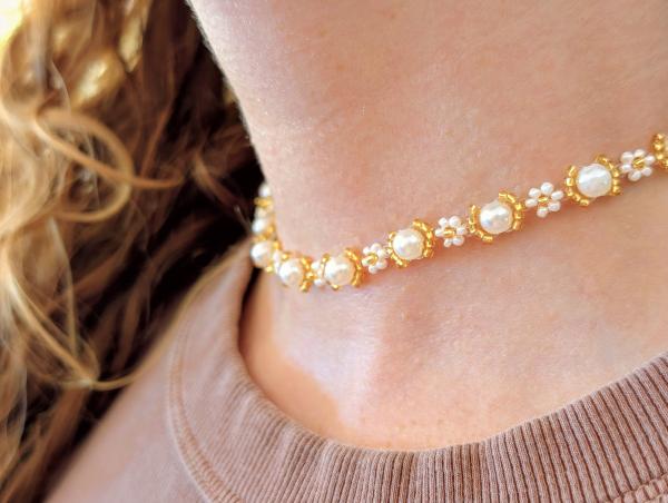 Pearl Lotus Necklace