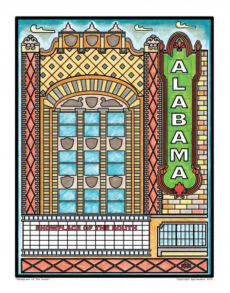 Showplace of the South 8x10" fine art print