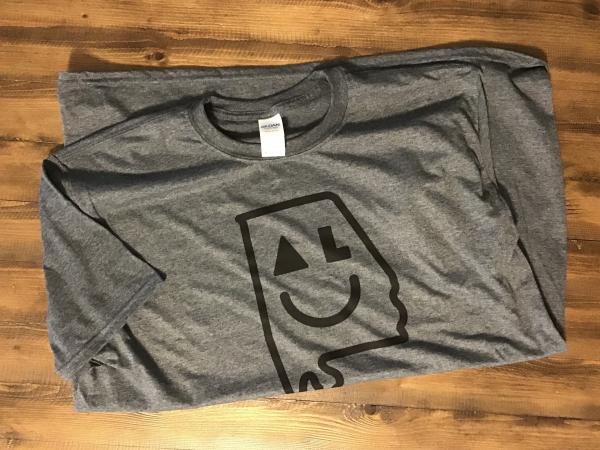 Smiley AL hand screen printed t shirt picture