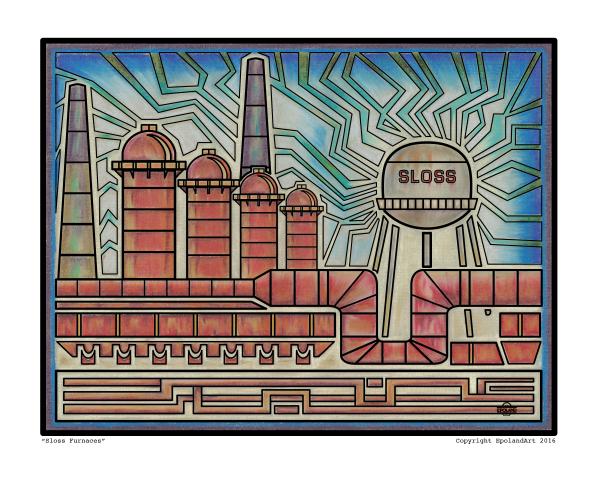 Sloss Furnaces 8x10" fine art print picture