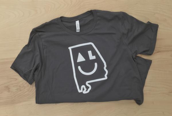 Smiley AL hand screen printed t shirt picture