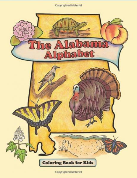 Alabama Alphabet Coloring Book for Kids