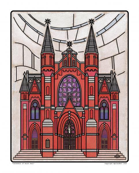 Cathedral of Saint Paul 8x10" fine art print picture