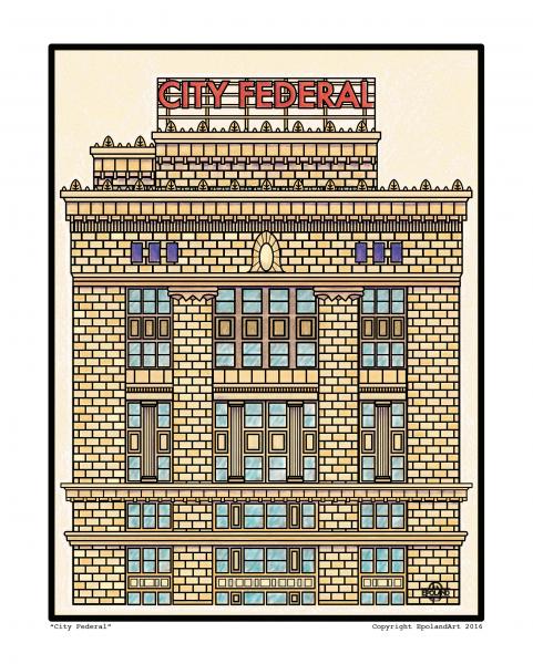 City Federal 8x10” fine art print picture