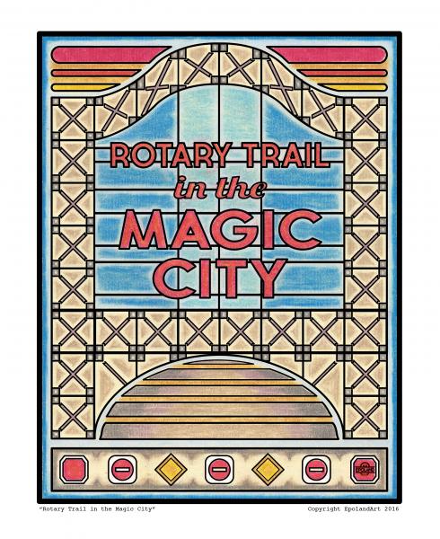 Rotary Trail in the Magic City 8x10" fine art print