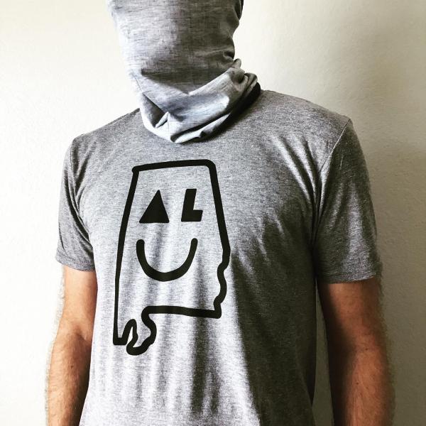 Smiley AL hand screen printed t shirt picture