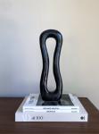 Tall Black Ceramic Sculpture