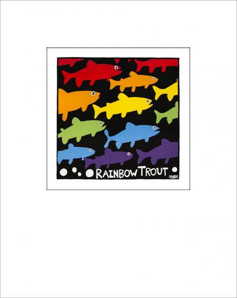 Rainbow Trout Pt. 3 - 16" x 20" SIGNED Print picture