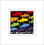 Rainbow Trout III - 18" x 18" SIGNED Print