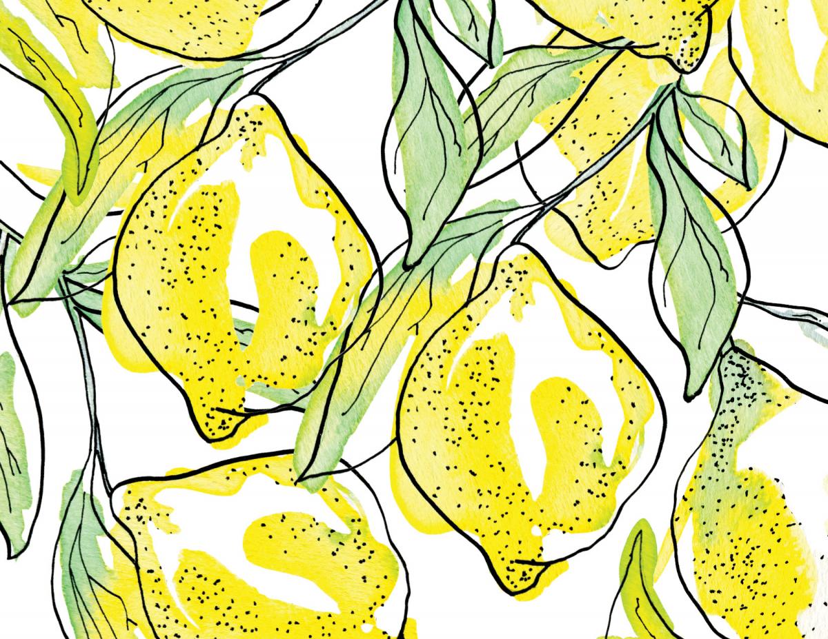 PERSONALIZED Lemony Lemon Notecards + Address Labels picture