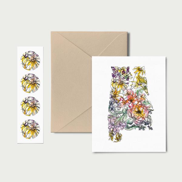 Alabama Wild: Set of 8 Notecards, Kraft Envelopes + Stickers picture