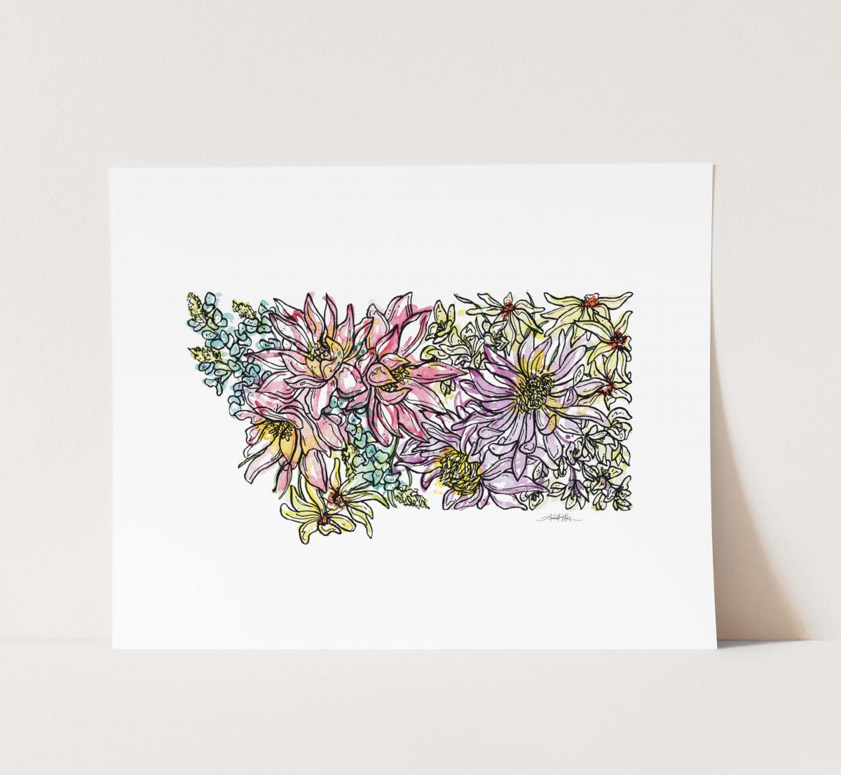 Montana Wild // 11" x 14" Print picture