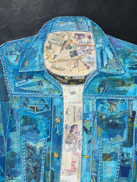Blue Jean Jacket Collage picture