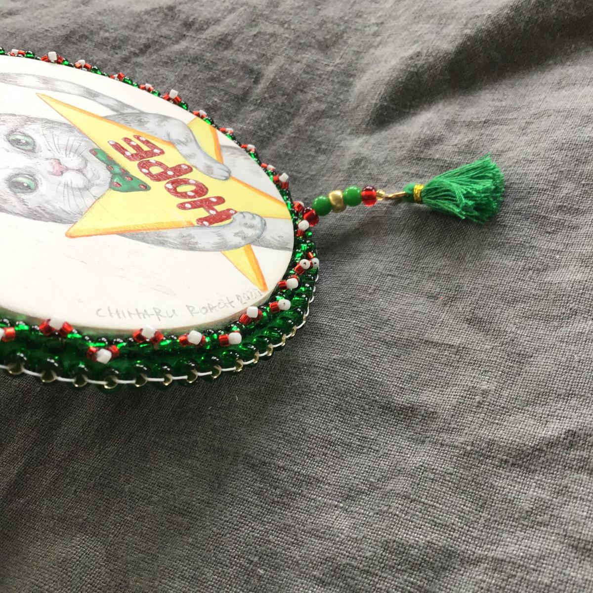 Cat and Star Ornament picture