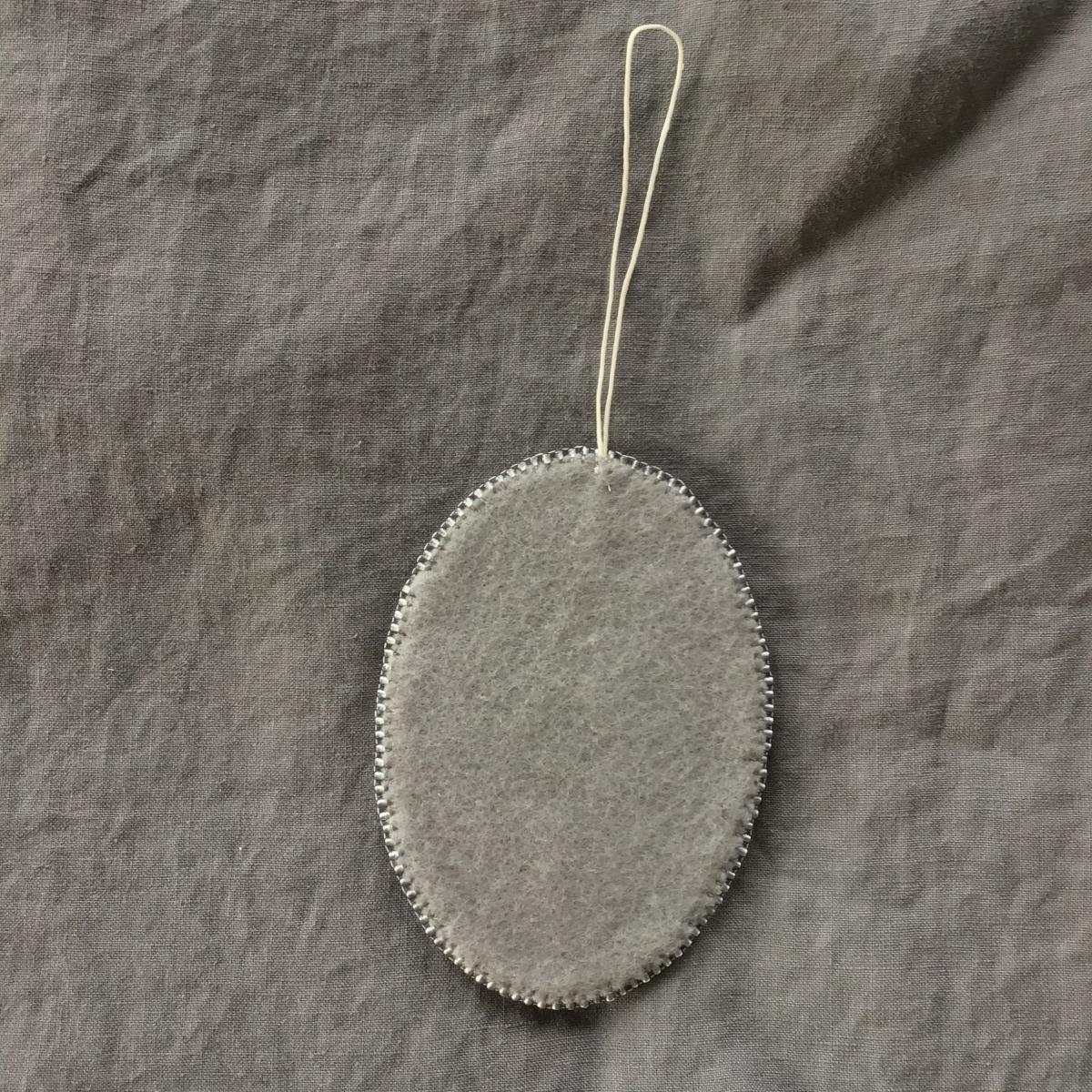 Tangled Hair Oval Owl Ornament picture