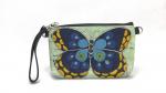 Blue Butterfly clutch