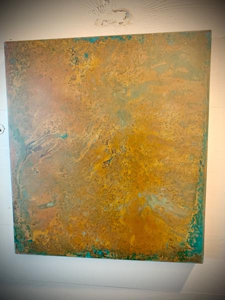 Copper Hanging Panel w Patina picture