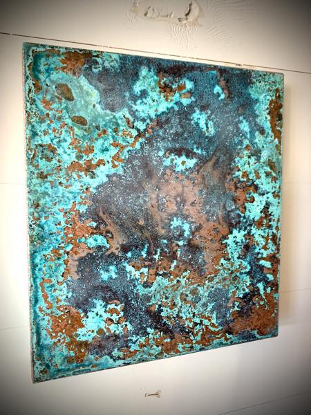 Copper Hanging Panel w Patina