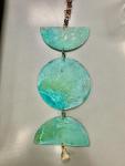 Copper Hanging Mobile Chime w Patina