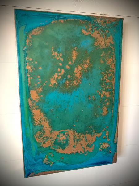 Copper Hanging Panel w Patina
