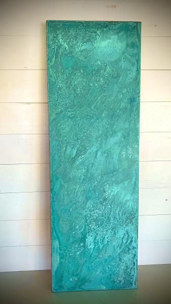 Hanging Copper Panel w Patina picture