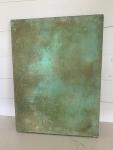 Fabricated Hanging Copper Panel w Patina