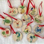 Wood Holiday Ornament