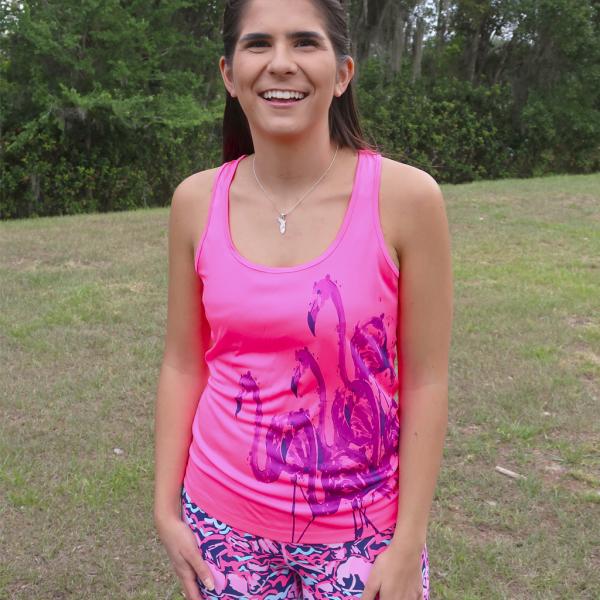 Hot Flock Flamingo Performance Tank Top picture