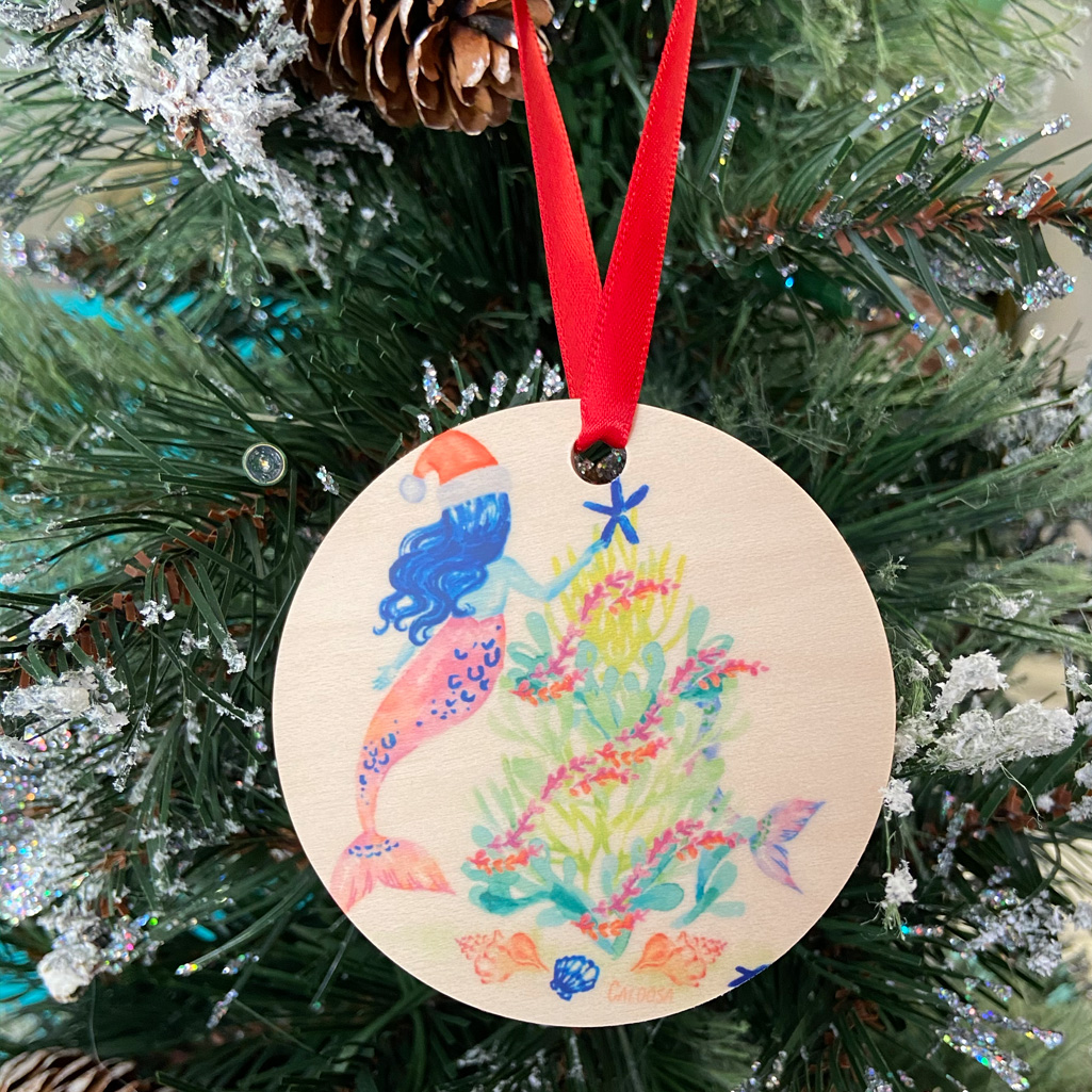 Wood Holiday Ornament picture