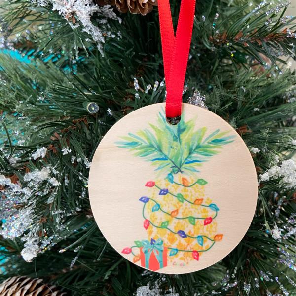 Wood Holiday Ornament picture