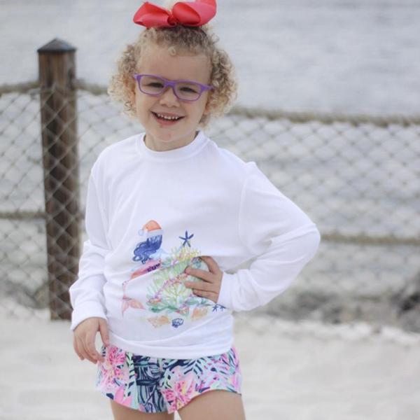 Caloosa Kids Christmas Mermaid Ultra Comfort Shirt picture