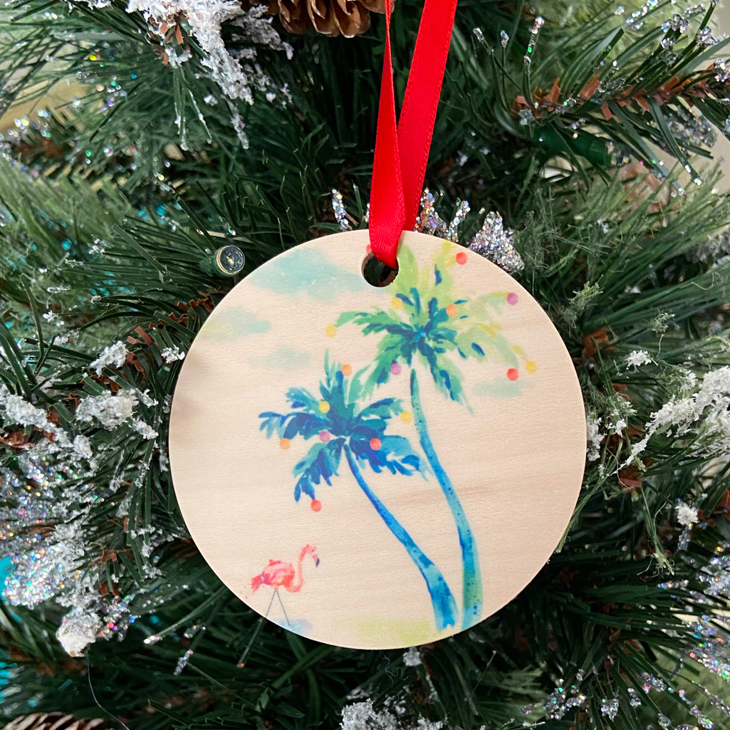 Wood Holiday Ornament picture