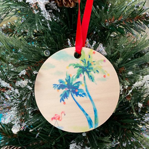 Wood Holiday Ornament picture