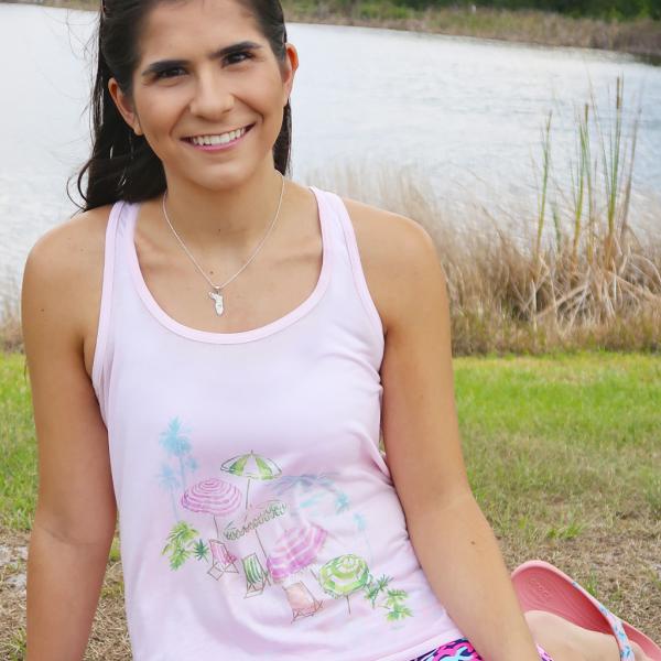 Colony Beach Racer Back Tank Top picture
