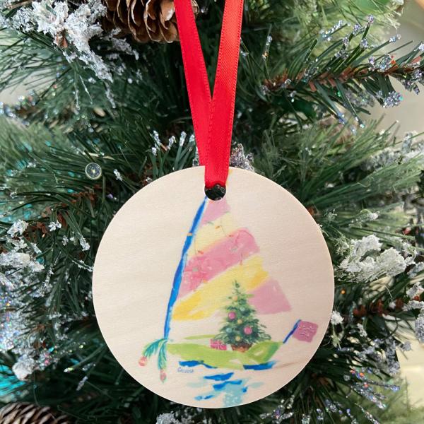 Wood Holiday Ornament picture