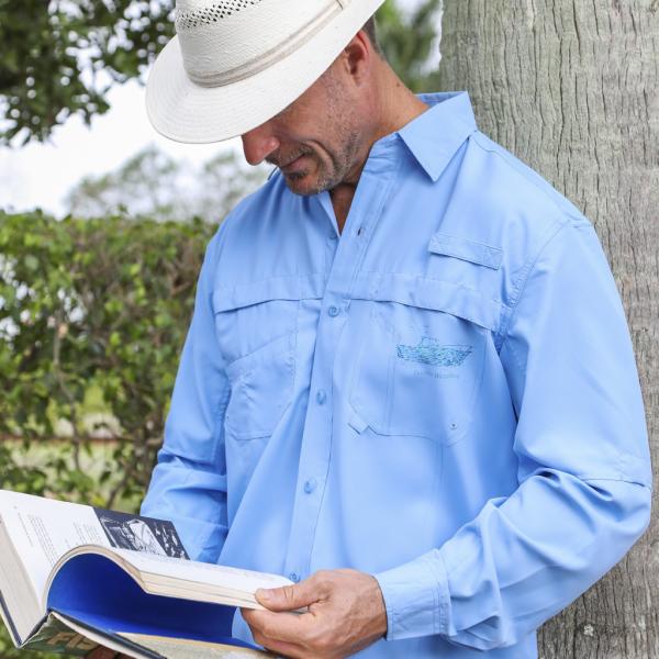 Fish Boat Performance Fishing Shirt picture