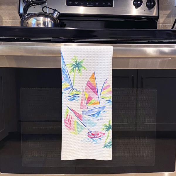 Sail Away Microfiber Dish Towel picture