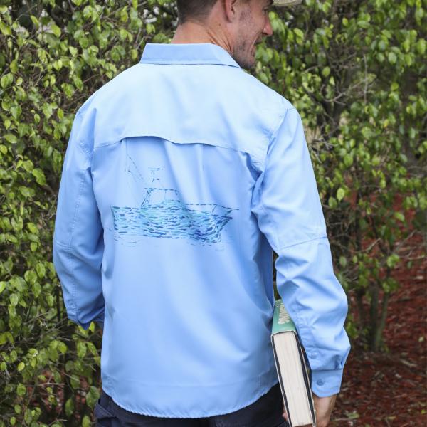 Fish Boat Performance Fishing Shirt