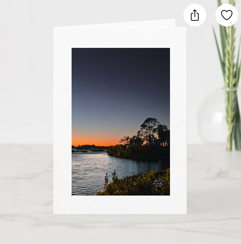 Sunset in the Island   Greeting Cards picture