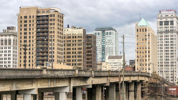 Birmingham, 22nd St Bridge View - 8 1/2 X 11 archival paper