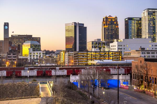 Sunset View Downtown Bham - 8 1/2 X 11 archival paper