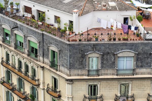 Rooftop Voyeur, Barcelona, Spain - 8 1/2 X 11 print on archival paper picture