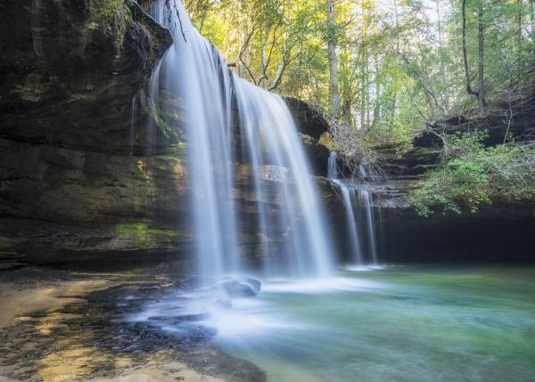 Caney Creek Falls - printed on 8 1/2 X 11 archival paper