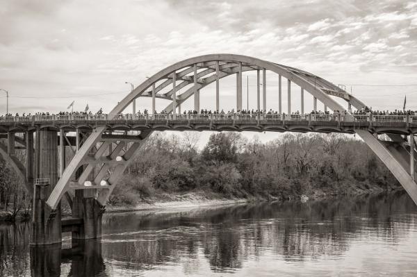 Canvas Photo - Edmund Pettus Bridge Jubilee 12 X 18 picture