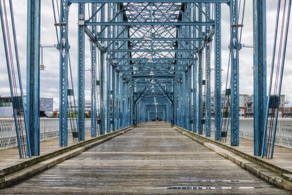 Walnut Street bridge, Chattanooga, TN - 8 1/2 X 11 print on archival paper picture