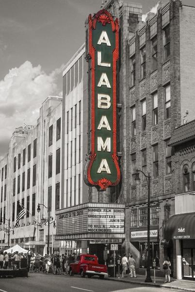 Alabama Theatre w/Red Truck 8 1/2 X 11 on archival paper