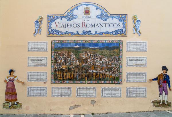 Tile Wall, Ronda, Spain - 8 1/2 X 11 print on archival paper picture